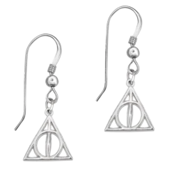Warner Bros Deathly Hallows Sterling Silver Earrings Jewellery