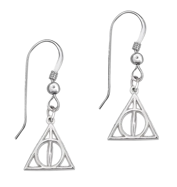 Warner Bros Deathly Hallows Sterling Silver Earrings Jewellery 3 Warner Bros Deathly Hallows Sterling Silver Earrings Jewellery