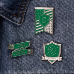 Warner Bros Slytherin House Crest Enamel Pin