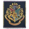 Warner Bros Hogwarts Crest Woven Throw 2 Warner Bros Hogwarts Crest Woven Throw