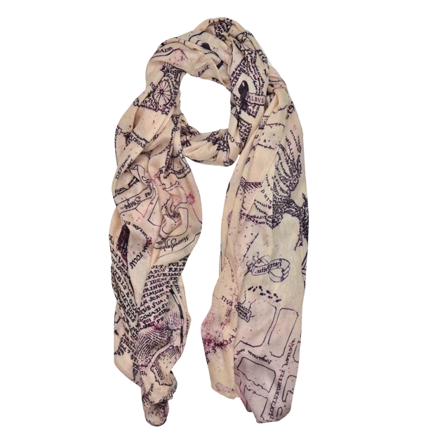 Warner Bros Best Sellers Marauder's Map Scarf 3 Warner Bros Best Sellers Marauder's Map Scarf