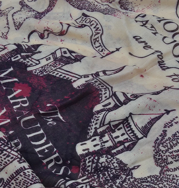 Warner Bros Best Sellers Marauder's Map Scarf 4 Warner Bros Best Sellers Marauder's Map Scarf