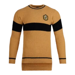 Warner Bros Hufflepuff Quidditch Knitted Adult Jumper Best Sellers