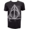 Warner Bros Best Sellers Deathly Hallows Smoky Charcoal T-Shirt 2 Warner Bros Best Sellers Deathly Hallows Smoky Charcoal T-Shirt