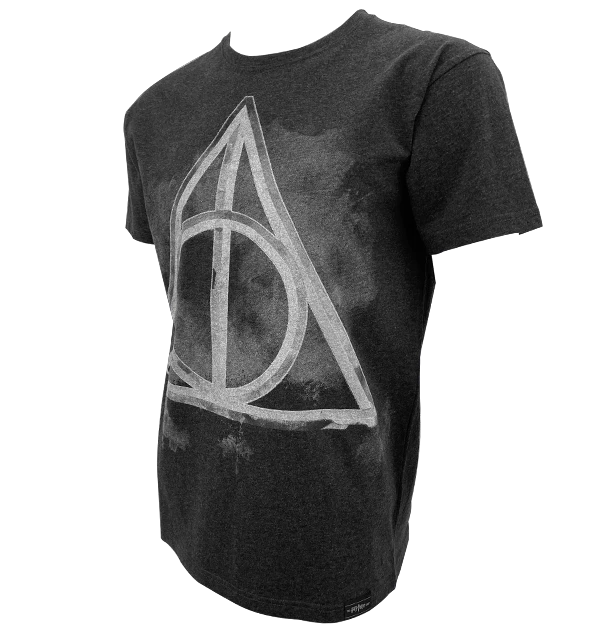 Warner Bros Best Sellers Deathly Hallows Smoky Charcoal T-Shirt 5 Warner Bros Best Sellers Deathly Hallows Smoky Charcoal T-Shirt