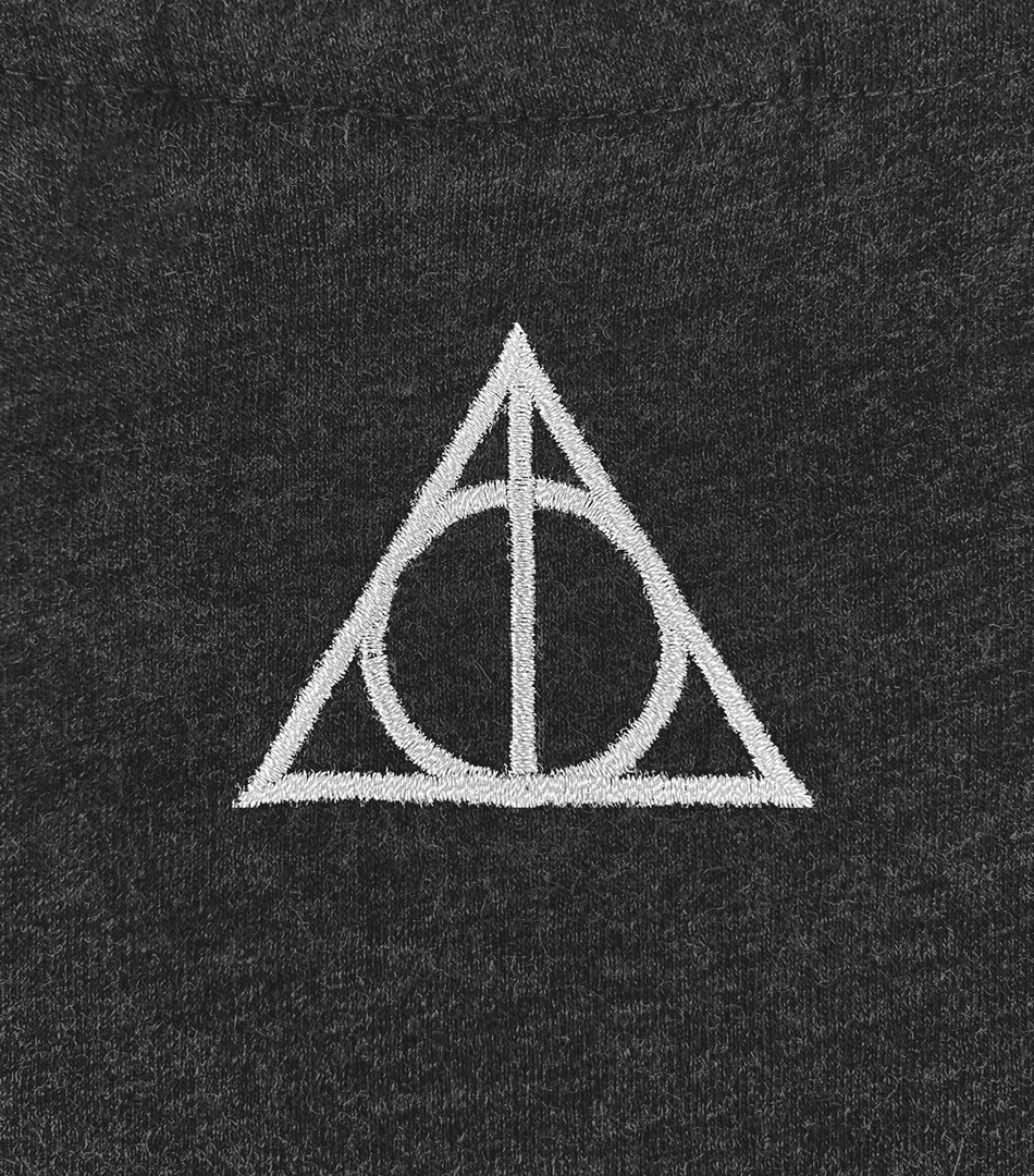 Warner Bros Best Sellers Deathly Hallows Smoky Charcoal T-Shirt 8 Warner Bros Best Sellers Deathly Hallows Smoky Charcoal T-Shirt