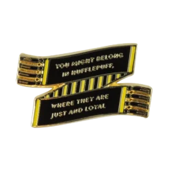 Warner Bros Hufflepuff House Scarf Enamel Pin Best Sellers