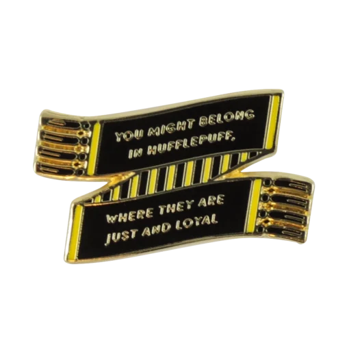Warner Bros Hufflepuff House Scarf Enamel Pin Best Sellers