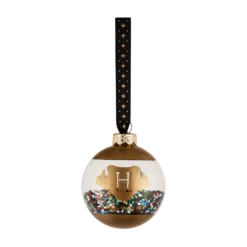 Warner Bros Glass Hogwarts Bead Bauble
