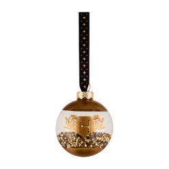 Warner Bros Glass Hufflepuff Bead Bauble