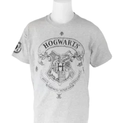 Warner Bros Best Sellers Kids Hogwarts Crest Grey T-Shirt