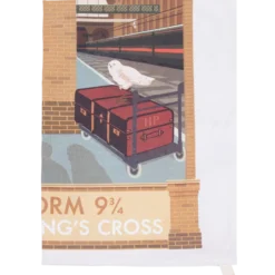 Warner Bros MinaLima Platform 9 3/4 Print Tea-Towel Platform 9¾