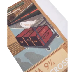 Warner Bros MinaLima Platform 9 3/4 Print Tea-Towel Platform 9¾