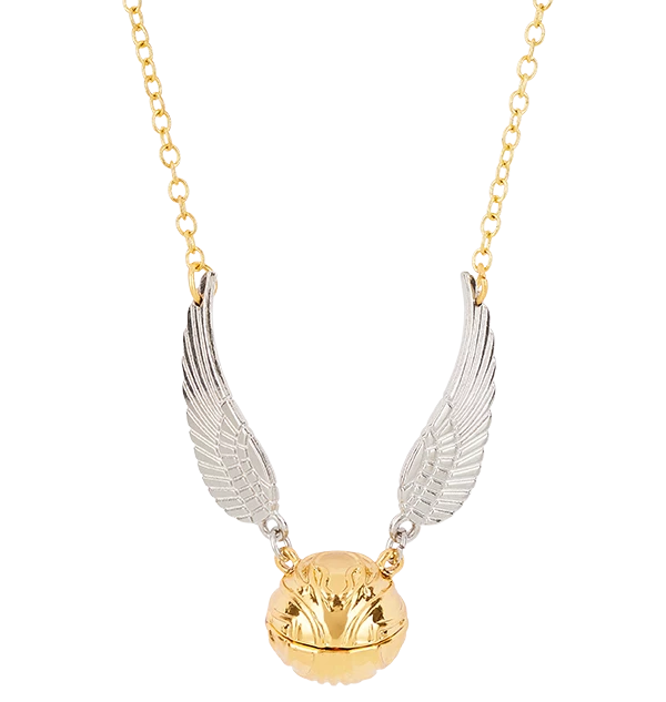 Warner Bros The Golden Snitch Pendant Necklace Jewellery 4 Warner Bros The Golden Snitch Pendant Necklace Jewellery