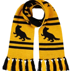 Warner Bros Best Sellers Hufflepuff Reversible Knit Scarf