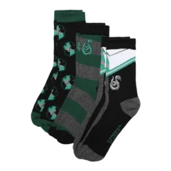 Warner Bros Slytherin House 3-Pack Socks