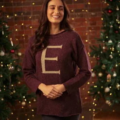Warner Bros Weasley Knitted Jumpers 'E' Weasley Knitted Jumper
