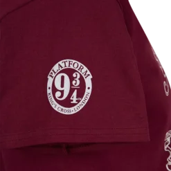 Warner Bros The Marauder's Map Burgundy T-Shirt 8 Warner Bros The Marauder's Map Burgundy T-Shirt